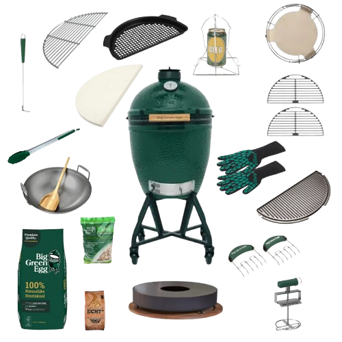 Big Green Egg Large Ultimate Set Integgrated Nest + Handler