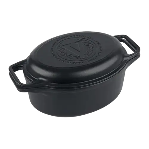 Four hollandais et moule à pain Victoria en fonte émaillée 5,7 litres